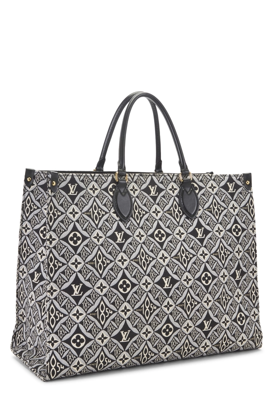 Black Monogram Jacquard Since 1854 On The Go GM, , large image number 1