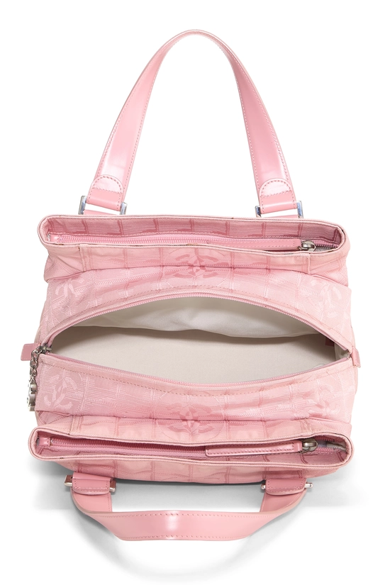 Pink Nylon Travel Line Handbag, , large image number 5