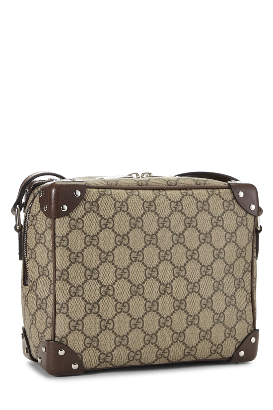 Brown GG Supreme Canvas Studded Square Shoulder Bag, , large image number 1