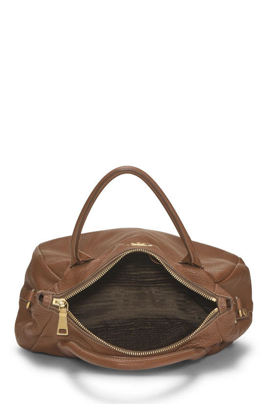 Brown Vitello Daino Sacca 2 Manici, , large image number 5