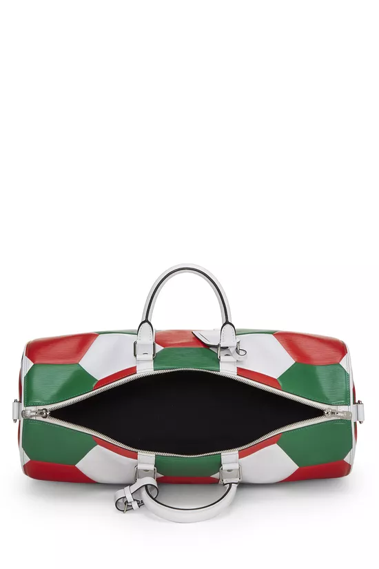 FIFA World Cup Red & White Leather Keepall Bandouliere 50, , large image number 5