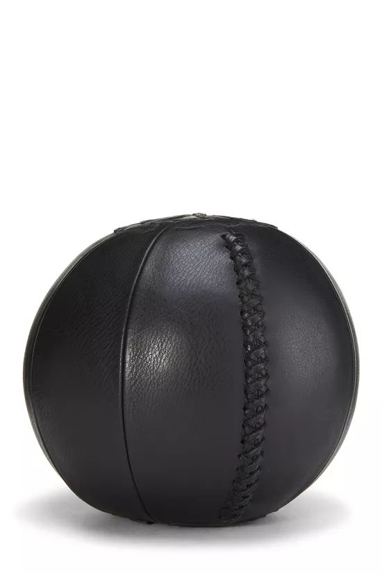 Black Leather Medicine Ball, , large image number 3