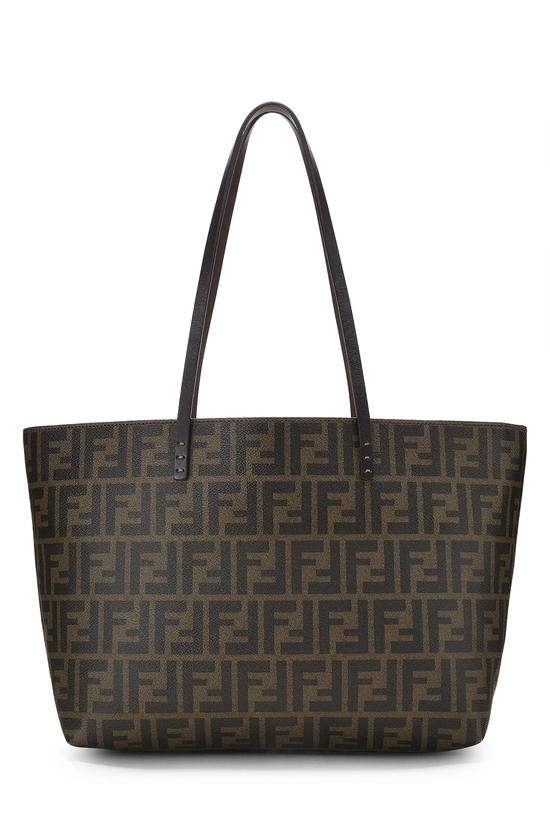 Brown Zucca Coated Canvas Roll Tote, , large image number 0