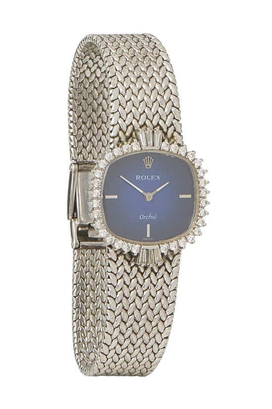 Blue Dial Diamond Cushion Watch, , large image number 0