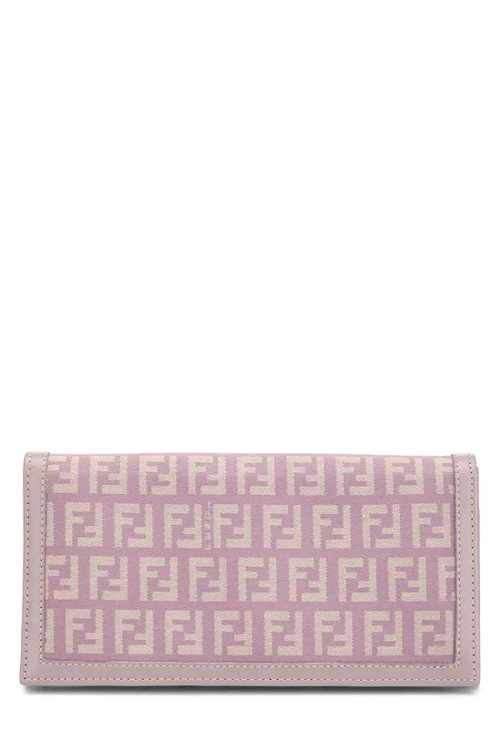 Purple Zucchino Canvas Long Wallet, , large image number 0