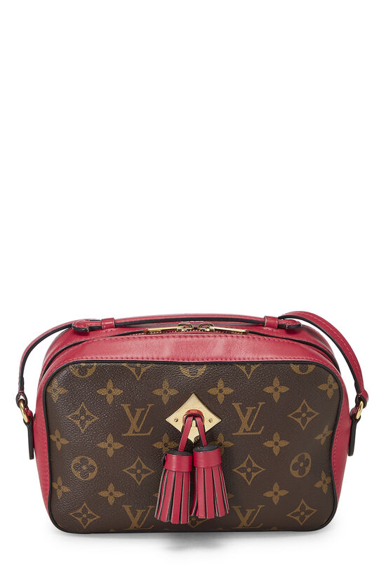 Louis Vuitton Saintonge Handbag Monogram Canvas with Leather Brown, Pink