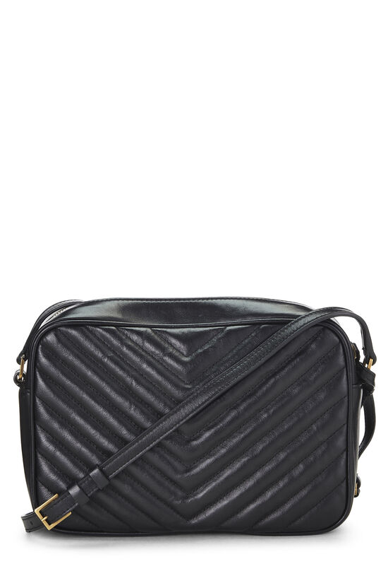 Black Quilted Calfskin Lou Camera Bag, , large image number 3