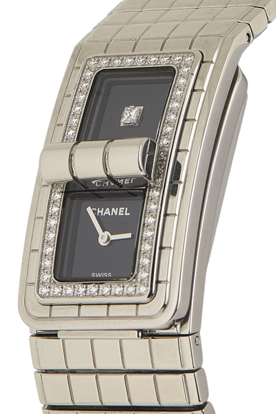 Black Stainless Steel Code Coco 21mm, , large