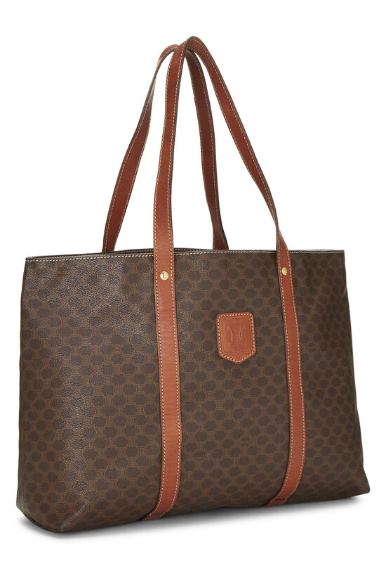 Brown Coated Canvas Macadam Tote, , large image number 1