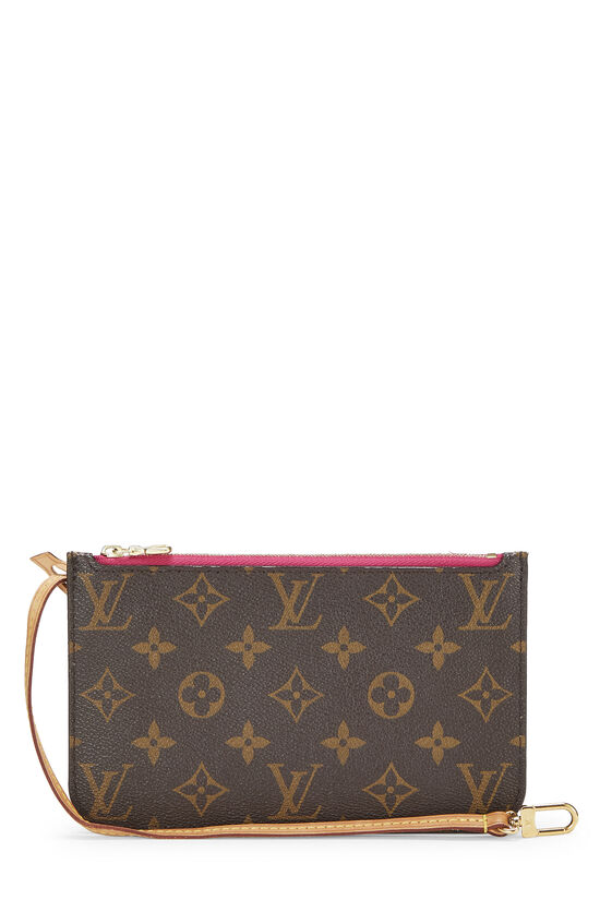 Pink Monogram Canvas Neverfull Pouch PM, , large image number 1