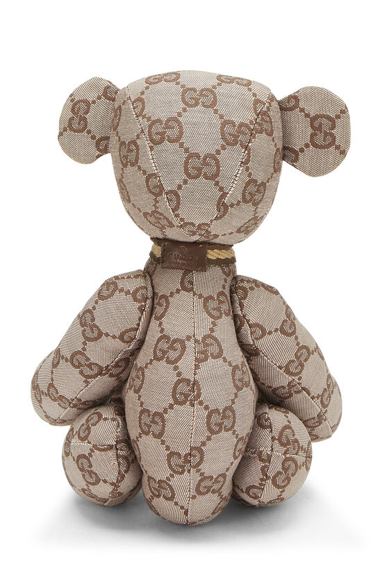 Gucci Brown Original GG Canvas Teddy Bear - What Goes Around Comes 