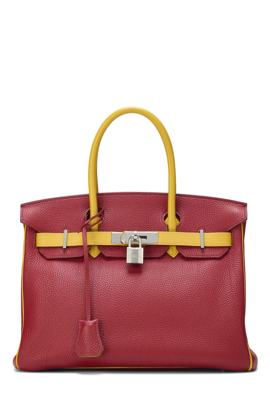 Rouge Grenat & Soleil Togo Horseshoe Birkin 30, , large image number 0