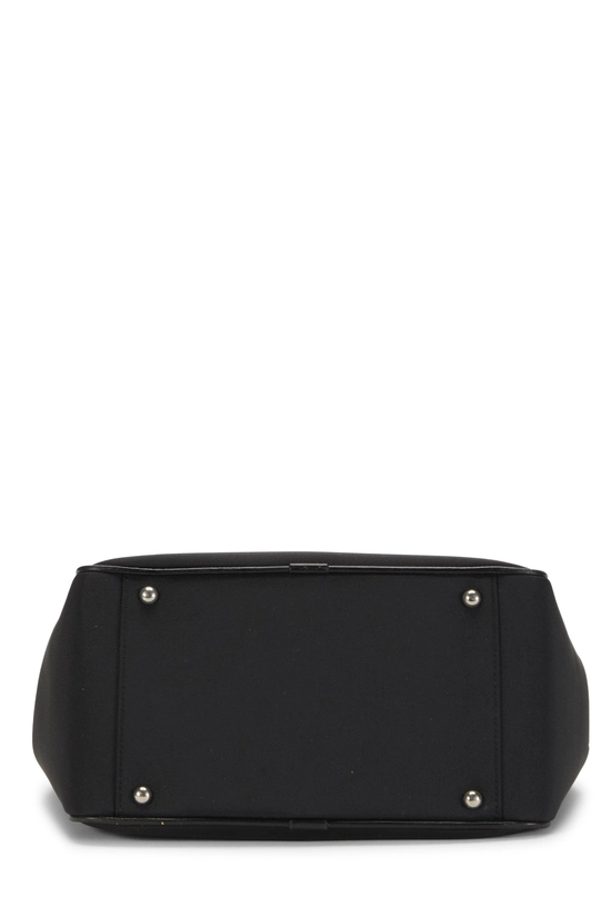 Black Nylon Check Handbag Small, , large image number 4