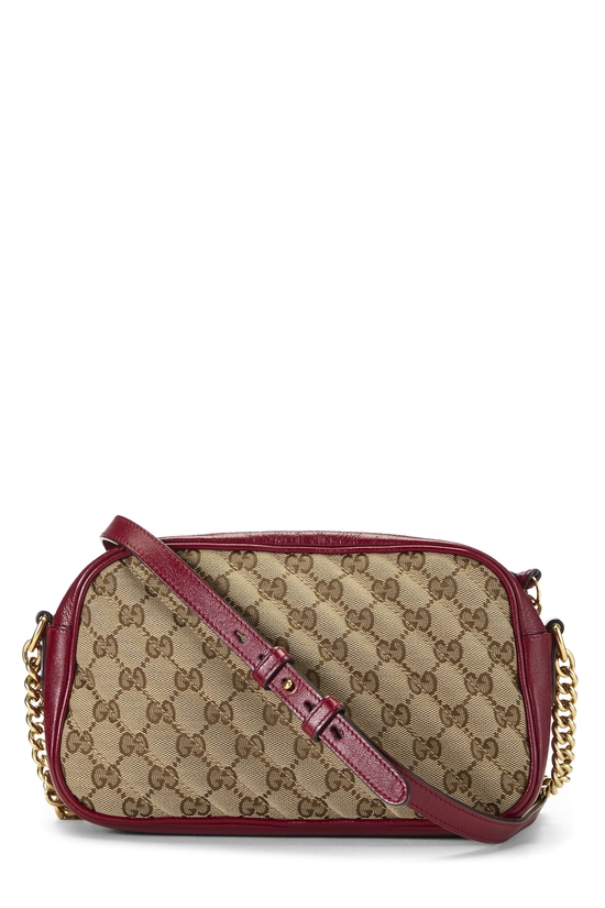 Red Original GG Canvas Marmont Crossbody Bag, , large image number 3