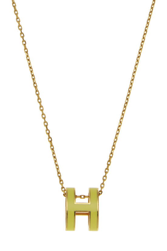 Gold & Yellow Pop H Necklace, , large image number 1