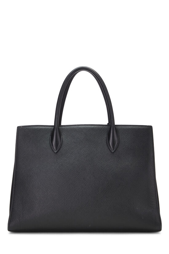 Black Saffiano Convertible Open Tote Medium, , large image number 4