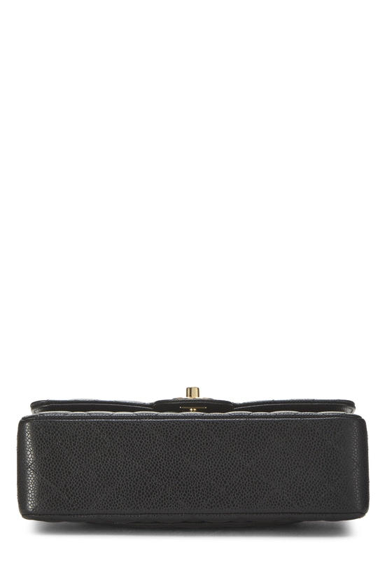 Black Quilted Caviar Classic Double Flap Small, , large image number 4