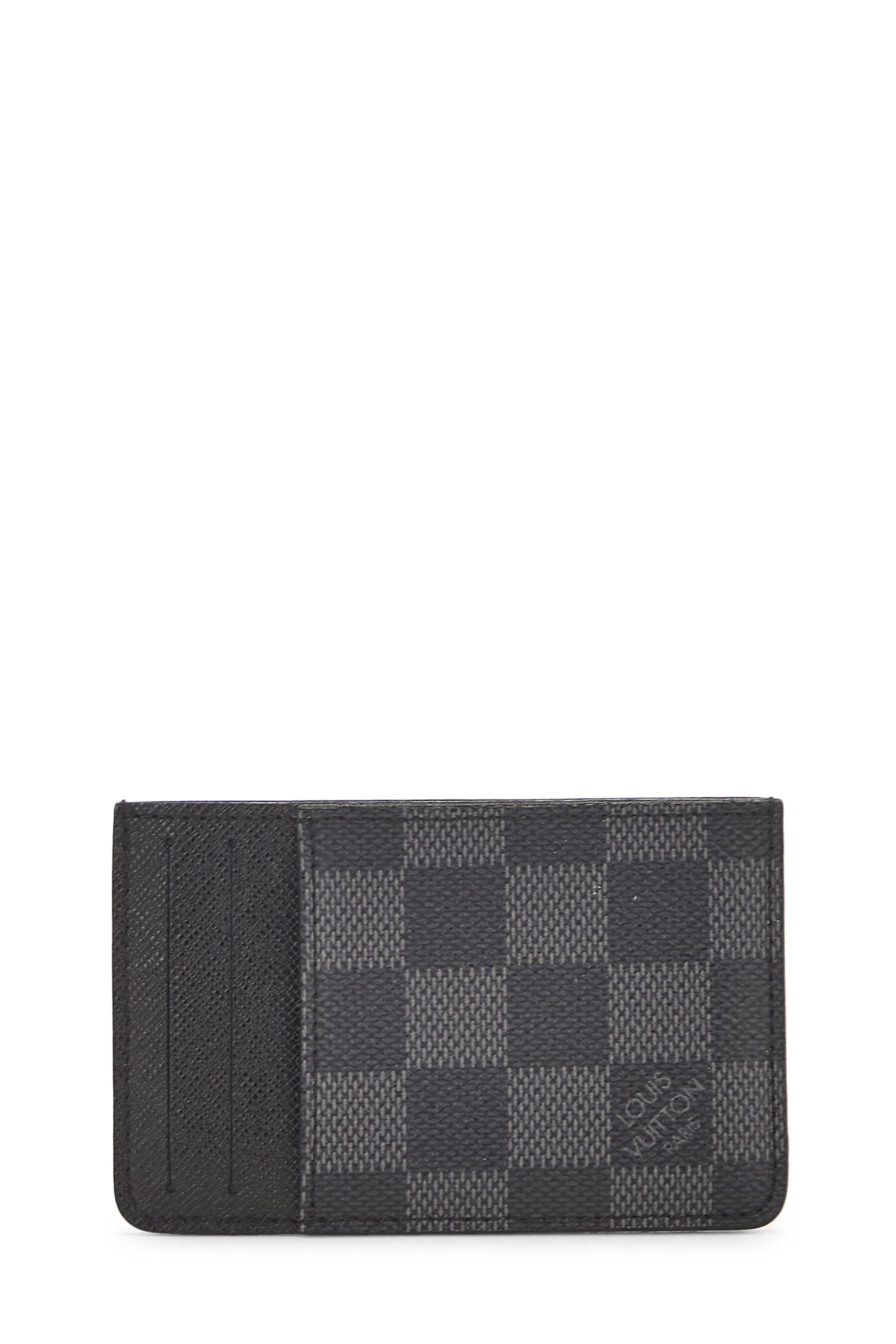 Pre-Owned Damier Graphite Neo Porte Cartes QJAHEL3KKB003