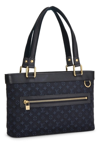 Louis Vuitton Navy Monogram Mini Lin Lucille PM — photo 2