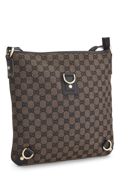 Brown Original GG Canvas Abbey Shoulder Bag, , large