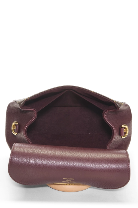 Burgundy Monogram Canvas Eden PM, , large image number 5