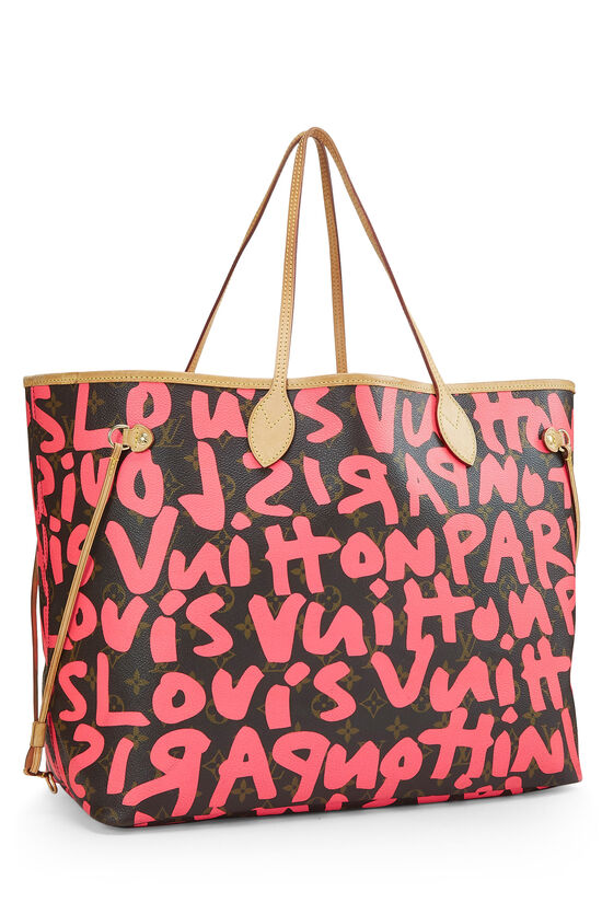 Stephen Sprouse x Louis Vuitton Pink Graffiti Neverfull GM, , large image number 1