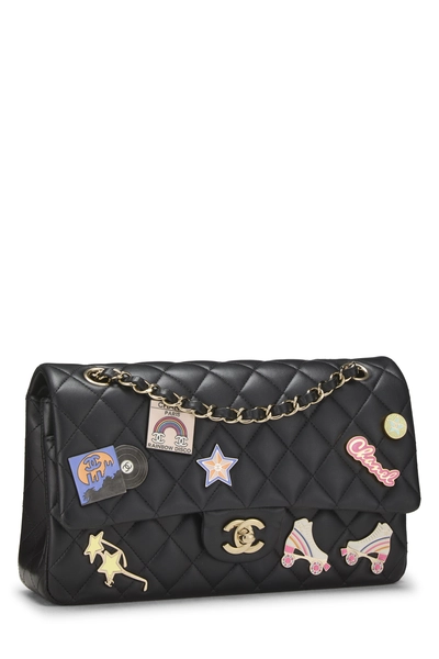 Chanel Black Lambskin Hollywood Charm Double Flap Medium — photo 2