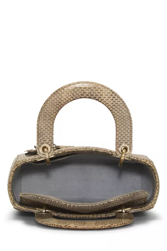 Brown Python Lady Dior Small, , large image number 5