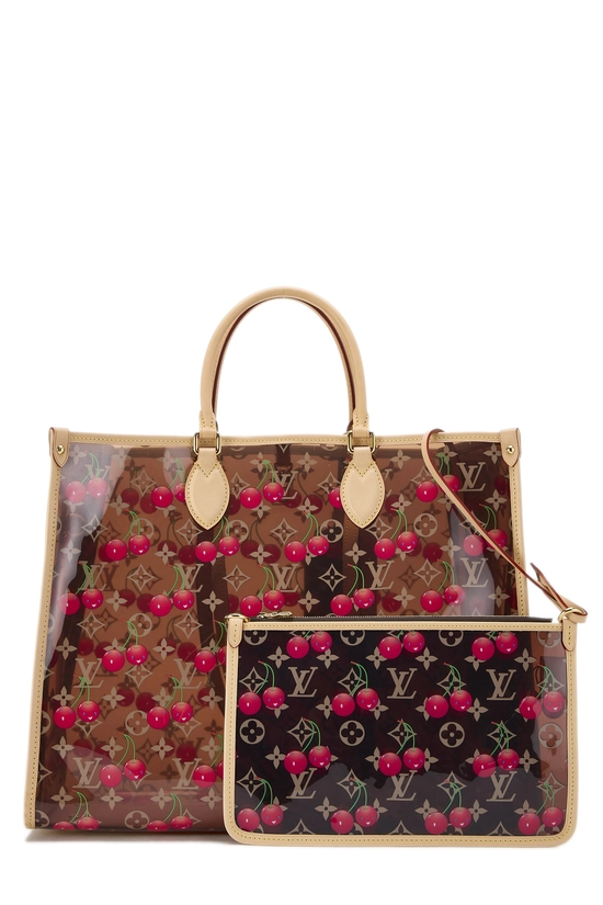 Takashi Murakami x Louis Vuitton Vinyl Monogram Cerises On The Go GM, , large image number 3