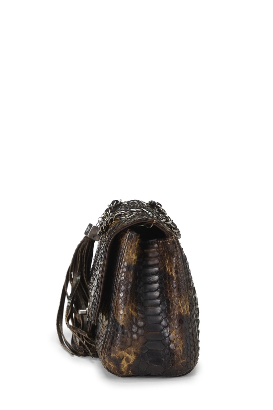 Brown Python Soho Tassel Flap Medium, , large image number 2