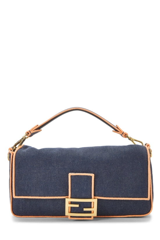 Blue Denim Convertible Baguette Large, , large image number 0