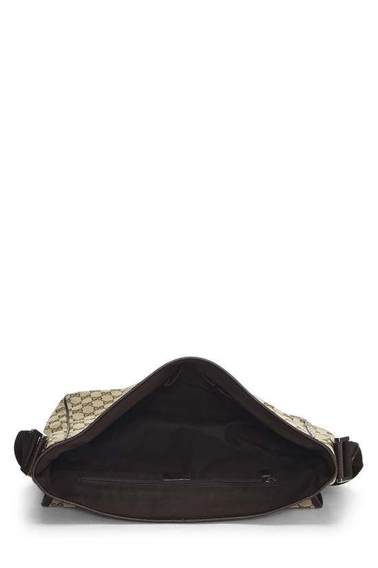 Brown Original GG Canvas Web Flap Messenger, , large image number 5