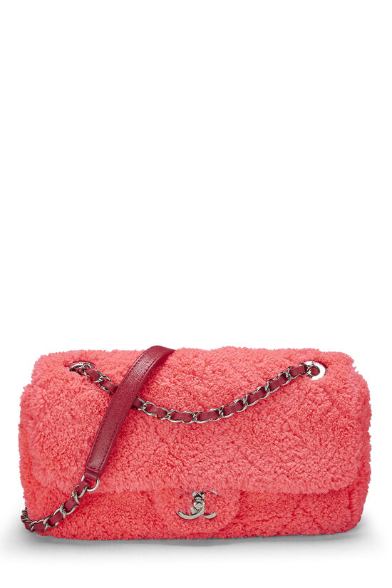 Chanel - Pink Terry Cloth Coco Beach Flap Medium