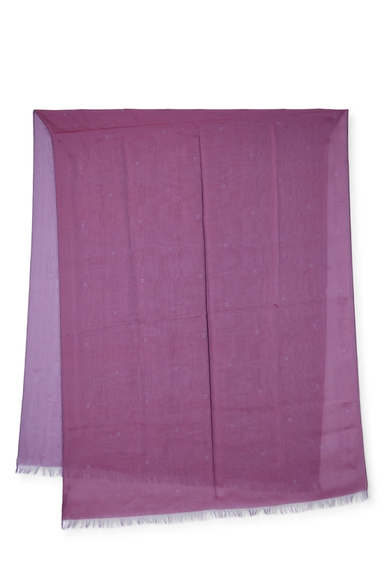 Purple Silk 'H' Shawl, , large image number 0