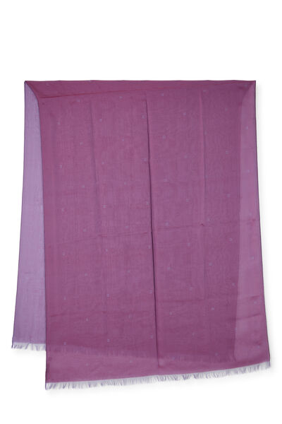 Purple Silk 'H' Shawl