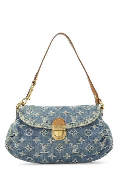 Blue Monogram Denim Pleaty Mini