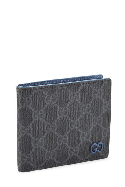 Black GG Supreme Canvas Bifold Wallet, , large