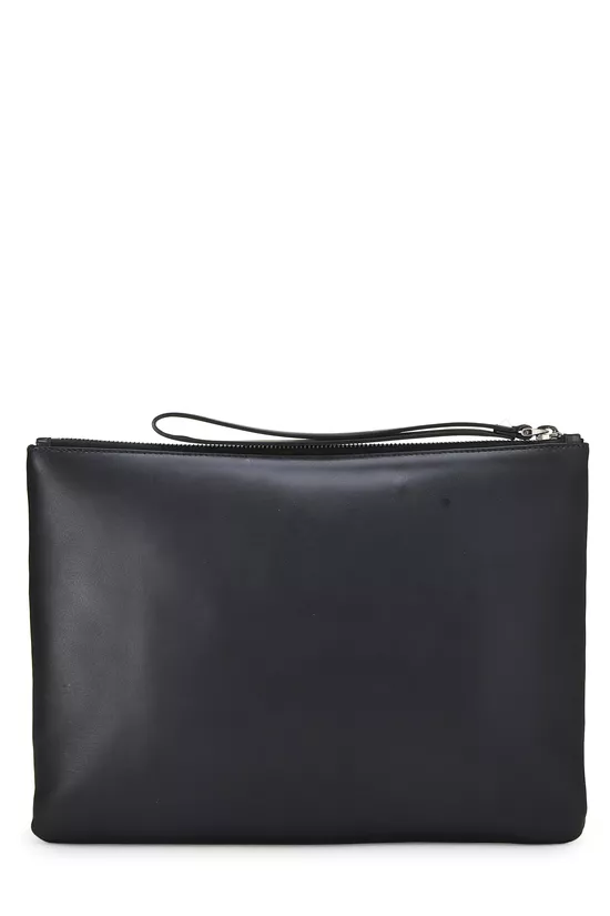 Black Calfskin VLTN Pouch, , large image number 2