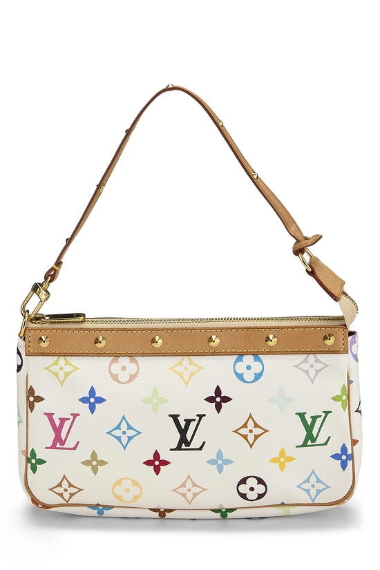 Takashi Murakami x Louis Vuitton White Monogram Multicolore Pochette Accessoires, , large image number 0