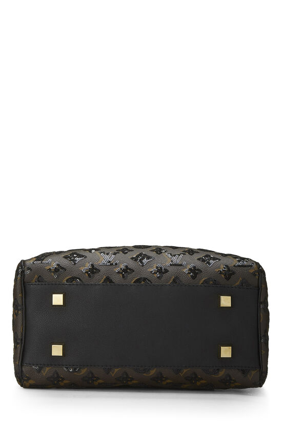 Louis Vuitton Black RARE Sequin Limited Edition Sunshine Express