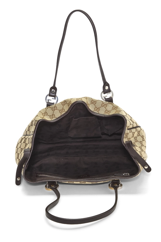 Brown Original GG Canvas Twins Tote, , large image number 5