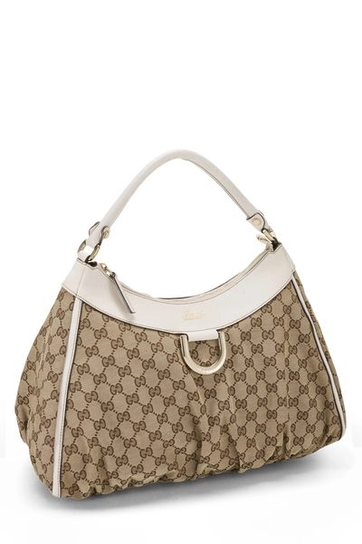 Gucci White Original GG Canvas Abbey Shoulder Bag — photo 2