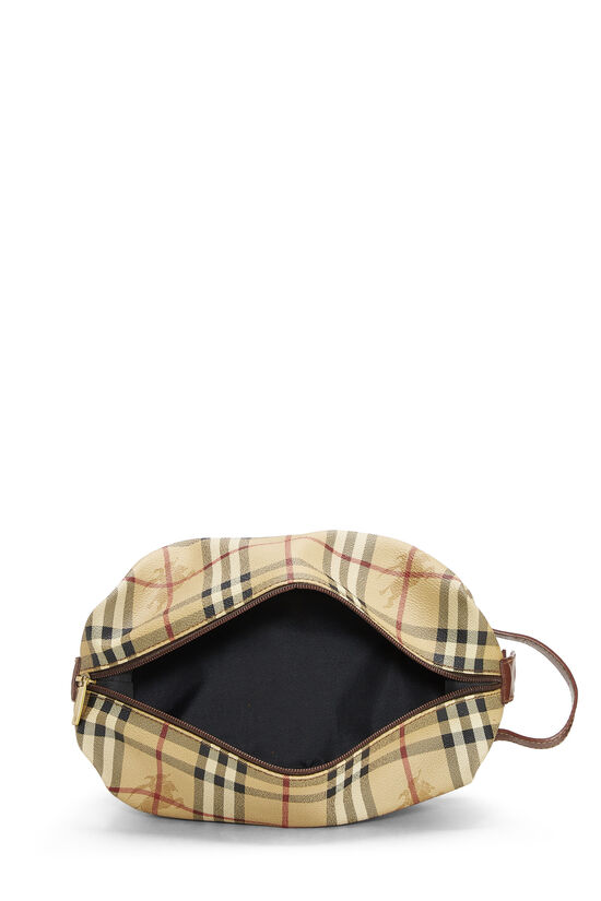 Brown Haymarket Check Canvas Pouch, , large image number 7
