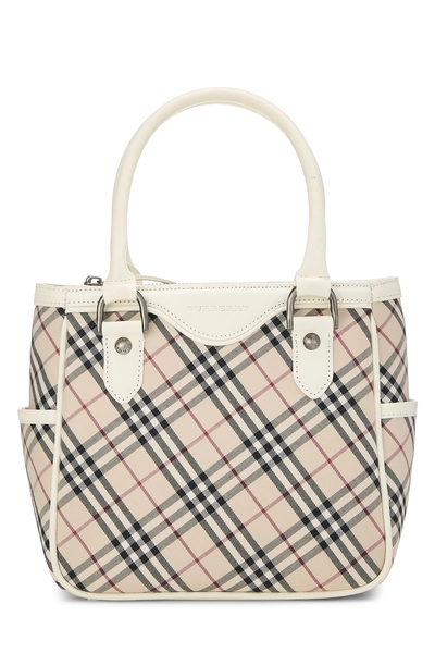 White House Check Jacquard Handbag Small
