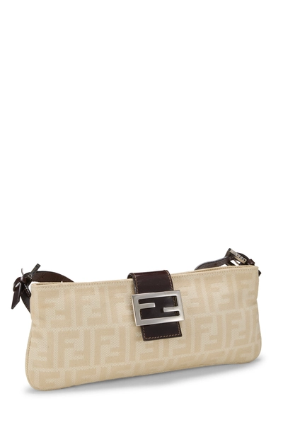 Beige Zucca Shoulder Bag, , large