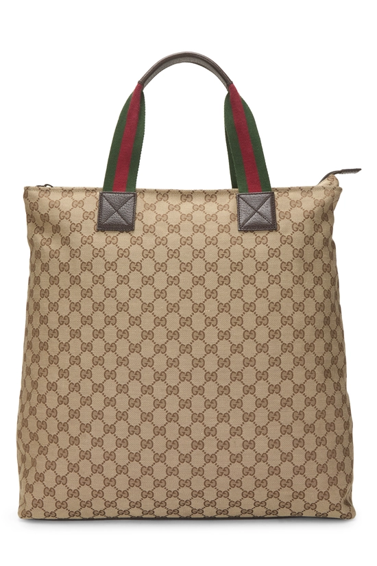 Original GG Canvas Web Vertical Tote, , large image number 3