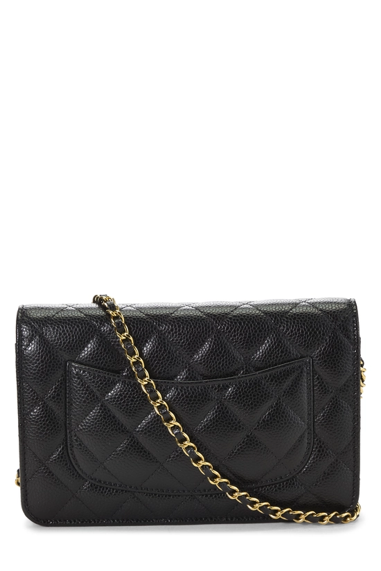 Black Caviar Classic Quilted Wallet On Chain (WOC), , large image number 3