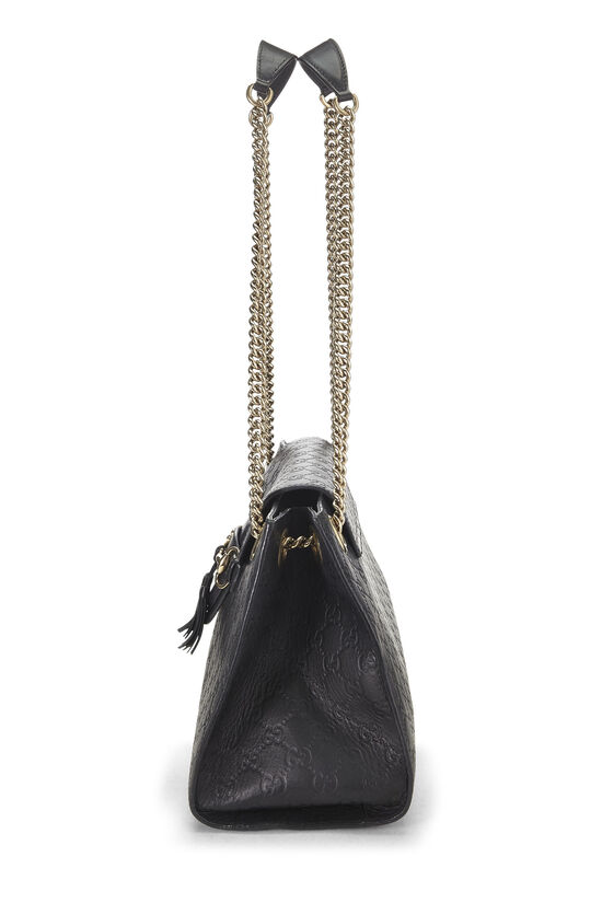 Black Guccissima Leather Emily Shoulder Bag Large, , large image number 2