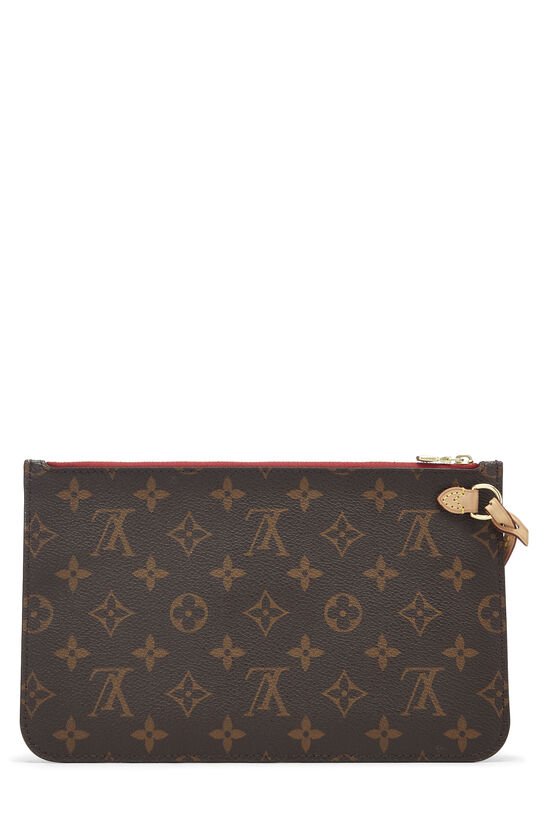 Authentic Louis Vuitton Monogram Neverfull Pouch Purse Clutch Bag