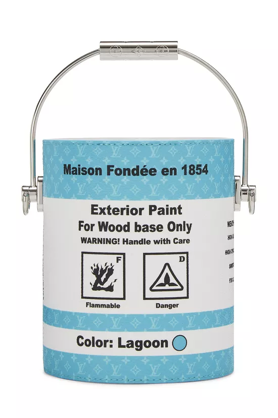 Turquoise Monogram Coated Canvas LV Paint Can, , large image number 4